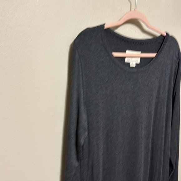 Evy’s‎ Tree Jenevieve Charcoal Ruched Dress Size XL - Picture 5 of 9